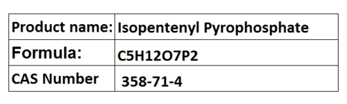 Isopentenyl Pyrophosphate - Chemical Formula C5H12O7P2, 100g, 98%+ Purity | Terpene Synthesis, Isoprenoid Precursor, Metabolic Intermediate