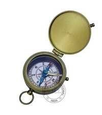 Brown Antique Flat Compass