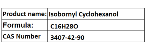 Isobornyl Cyclohexanol