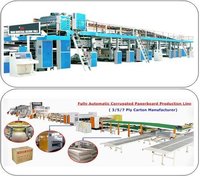 Blue And Grey 3 & 5 Ply Automatic Paper Corrugated Board Plant
