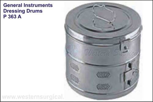 Dressing Drums Seamless Stainless Steel By WESTERN SURGICAL
