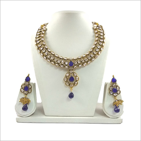 Polki Round Necklace Set