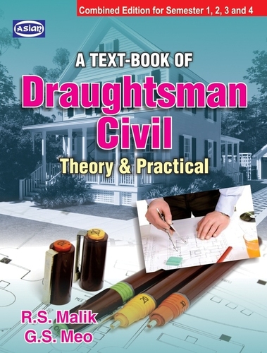 Draughtsman Civil Theory and Practice - 18.2 cm Board Thickness, 3.6 cm Book Thickness | Offset Paper, Offset Printing, Educational Resource for Adults