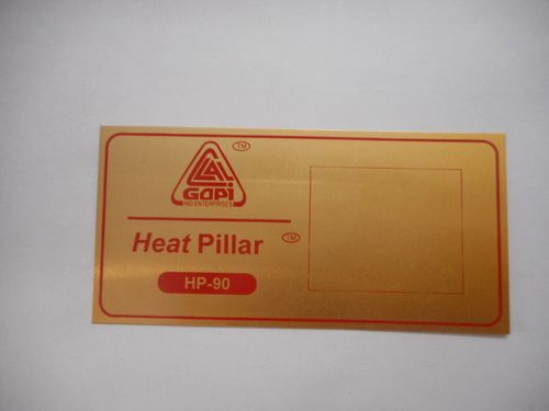 Gold Anodizing Metal Labels