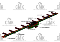 Overhead Crane Busbar - Color: Brown
