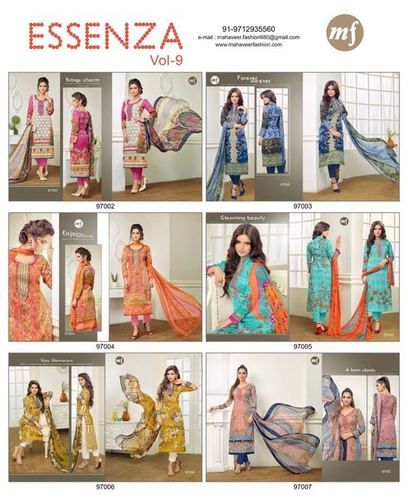 pure satin cotton suit