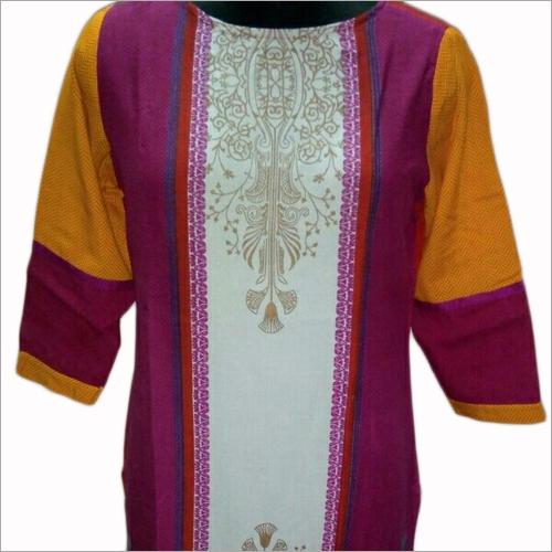 Rayon Embroidery Kurtis