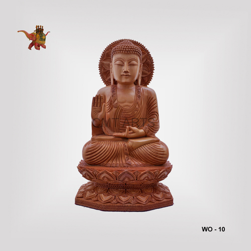 Cedar Wooden Buddha