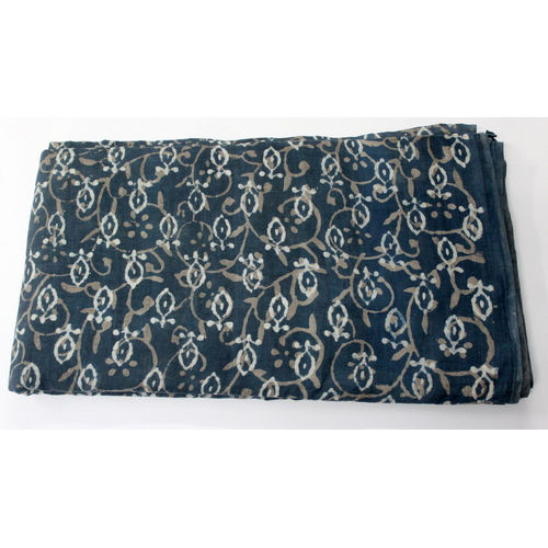 Indigo Blue Block Print Fabric