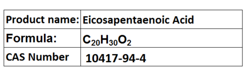 Eicosapentaenoic Acid - C20H30O2, CAS 10417-94-4 | Omega-3 Fatty Acid, Dietary Supplement, 99% Purity