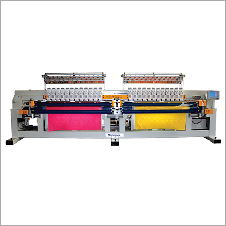 Computerized Multi-color Double Roll Quilting and Embroidery Machine