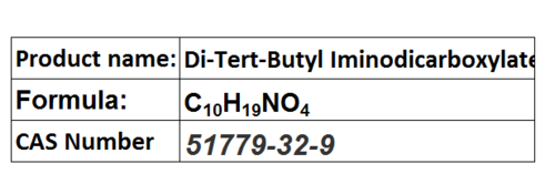 Di-Tert-Butyl Iminodicarboxylate - White Solid, C10H19NO4, CAS 51779-32-9 | Reagent, Amine Synthesis, High Purity, Organic Solvent Soluble