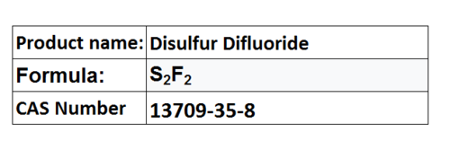 Disulfur Difluoride - S2F2, Molar Mass 102.12 g/mol, Melting Point -100 °C | High Purity, Chemical Reactivity, Versatile Reagent