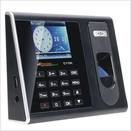 Biometric Machine - 180x130x30 mm Black, 1000 Users, Fingerprint Sensor | Timekeeping, Access Control, USB TCP/IP Connectivity