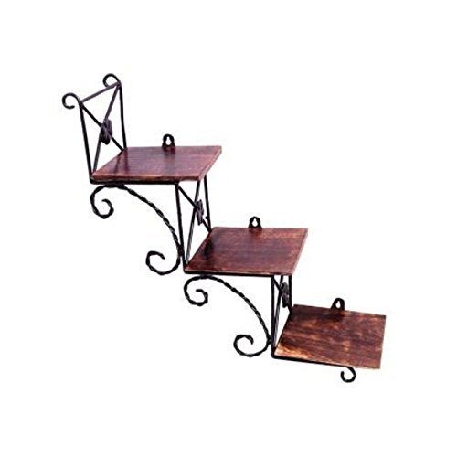 Desi Karigar Beautiful Wooden Wall Hanging Shelf a unique Wall Art in stair Shape