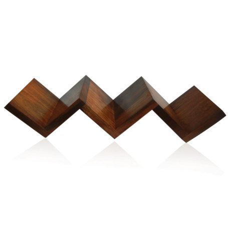 Desi Karigar Beautiful Rosewood Fancy Modern Zigzag Wall Shelf