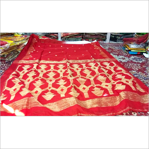 Red Handloom Silk Saree