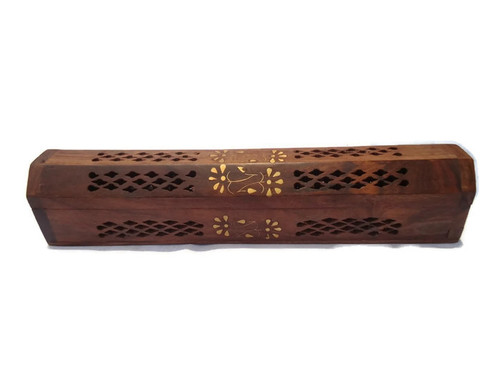 Desi Karigar wooden sheesham agarbatti incense stick dhoop batti box/case/stand/holder By DESI KARIGAR