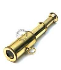 Nautical Brass Miniature Keychain Telescope
