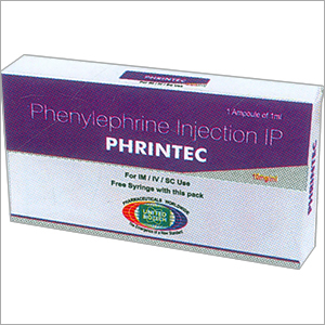 Phenylephrine Hcl Injection 10mg/1ml