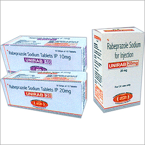 Unirab - Rabeprazole Sodium Tablets 10/20mg, Anti-Bacterial Function for Duodenal Ulcers and GERD Treatment