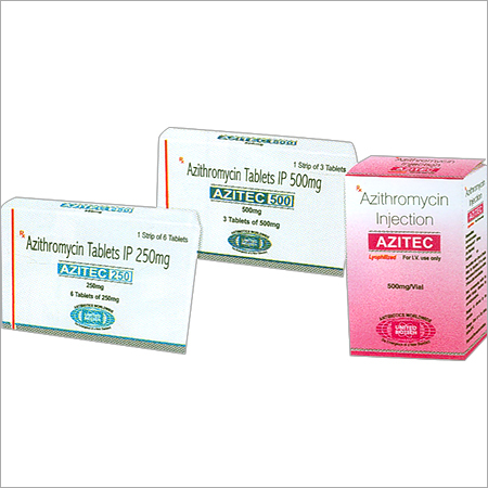 Azithromycin Tablets IP 250mg/ 500mg