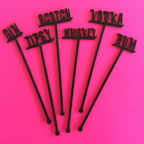 Acrylic Cocktail Party Drink Stirrer