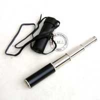 Chrome Retractable Telescope With Leather Case