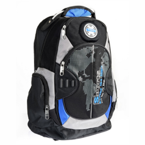 Bagpack (Blue & White)
