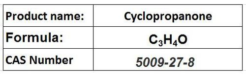 Cyclopropanone - C3H4O, CAS 5009-27-8, Melting Point 90°C | Ring Structure, Ketone Group, Organic Synthesis Intermediate