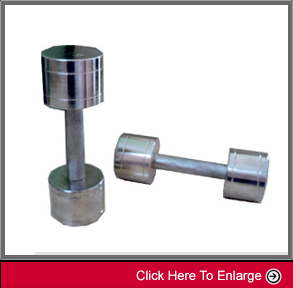 weight-lifting8 STEEL CHROME DUMBELLS