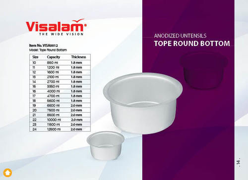 Anodized Anodzied Round Tope