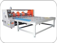 White And Blue Rs4 Rotary Creaser Slotter Machine