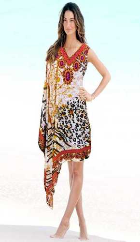 Digital Printed Crepe Kaftan