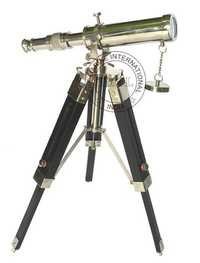 Nautical Nickle Plated Style With Tripod Stand