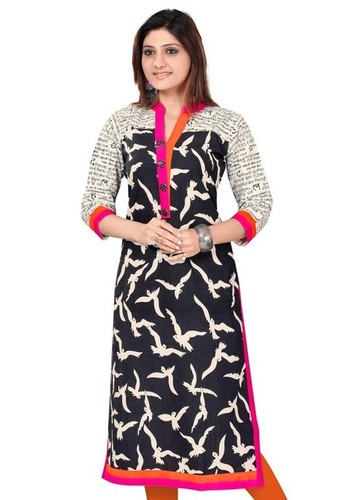 Designer Printed Kurtis Size: Customized