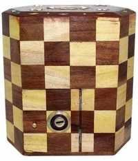 Desi Karigar Wooden Chess Style Money Bank