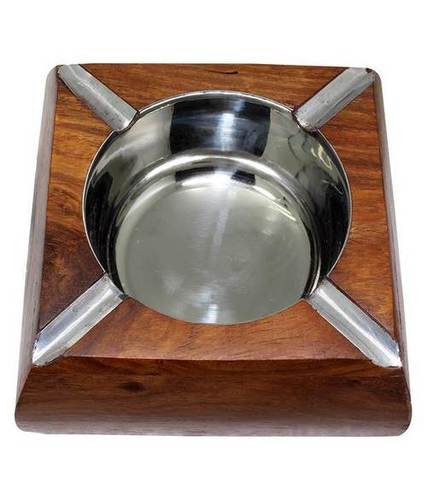 Desi Karigar Beautiful Wooden Ash Tray