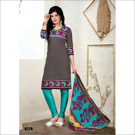 Unstitched Printed Cotton Suits