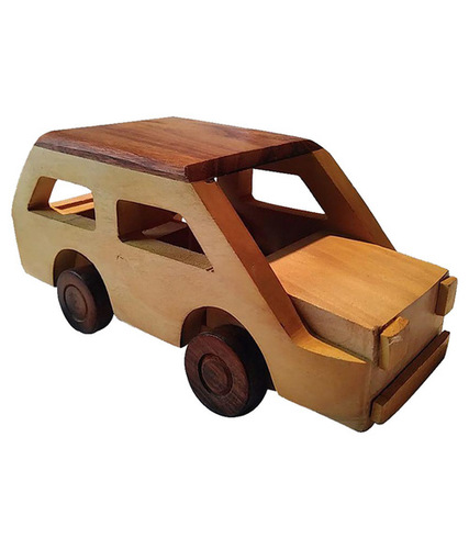 Desi Karigar beautiful wooden classical vintage car toy showpiece