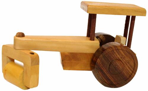 Desi Karigar beautiful wooden classical Road Roller toy showpiece