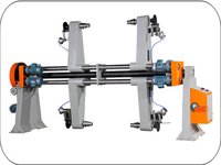 Hydraulic Shaft Less Mill Roll Stand - Stainless Steel, 53695.6 X 25146 X 35052 Mm, Max Roll Diameter 1500 Mm | Automatic Operation, Hydraulic Control, 60 M/min Work Speed, Pneumatic And Magnetic Power Tension Control