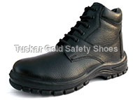 Safety Shoes - Full Grain Leather with CE Marked Toe (200 Joules), EVA Insole and Cushioned Ankle Collar for Extra Comfort