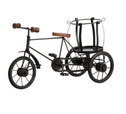 Desi Karigar Wooden Rickshaw Bottle Holder