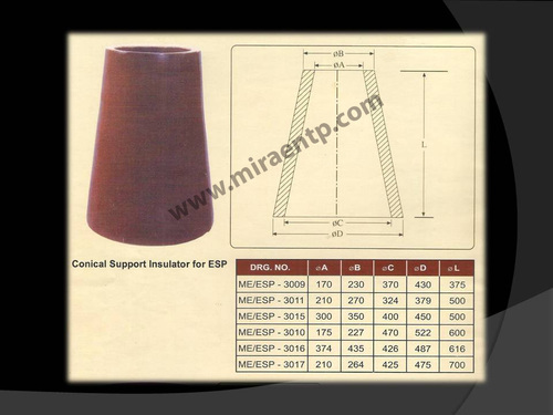Conical Support Insulator for ESP