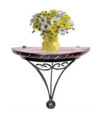 Desi Karigar Wood and Wrought Iron Fancy Wall Bracket