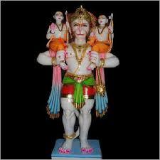 Marble Ram Laxman Hanuman Ji Statue