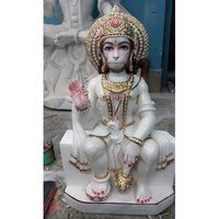 Marble Crafted Hanuman Statue