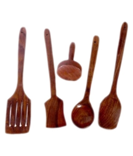 Desi Karigar wooden sheesham ladel set of 4 in 1 masher