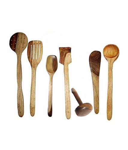 Desi Karigar Wooden ladles set of 7 pcs